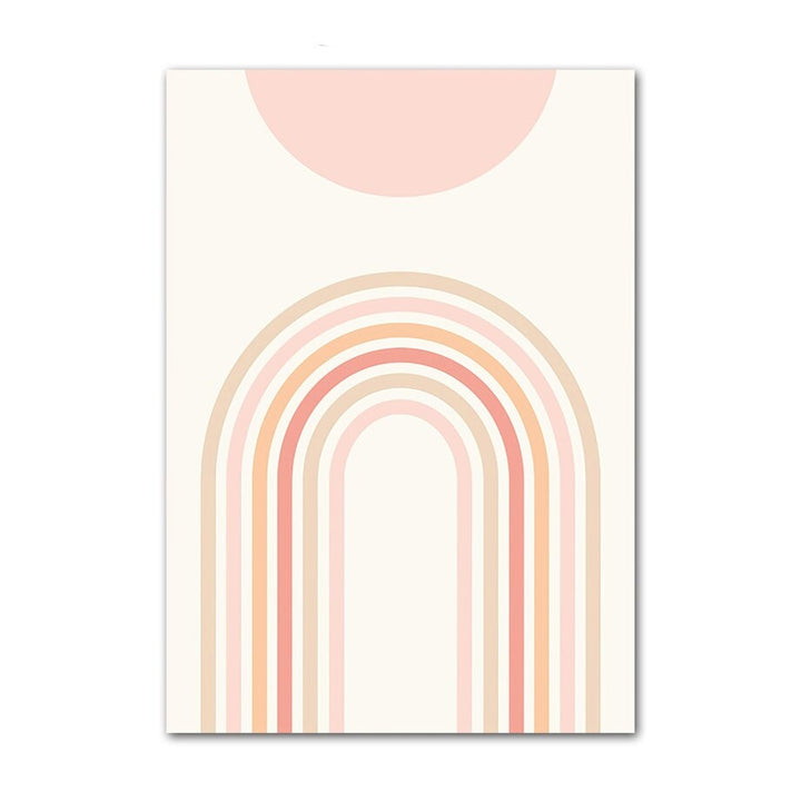 Colourful arch canvas poster.
