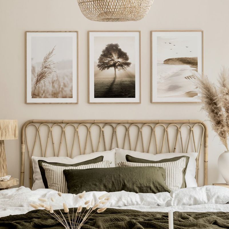 Set of 3 countryside canvas posters.