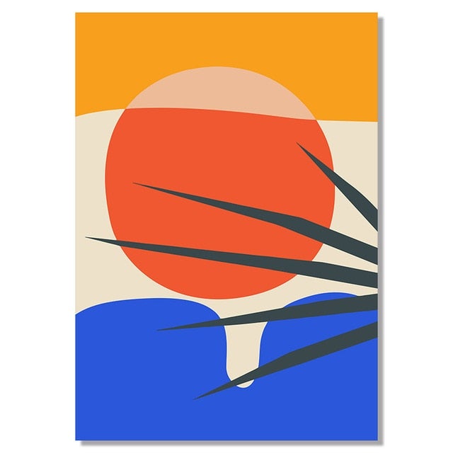 Colourful canvas poster.