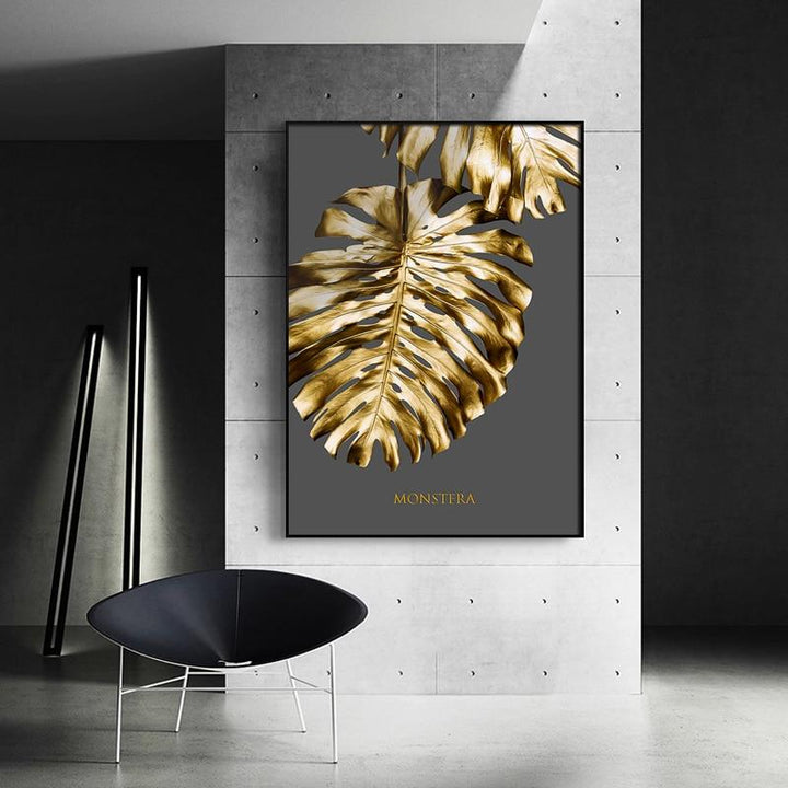 Autumn Gold Canvas Print in hallway.