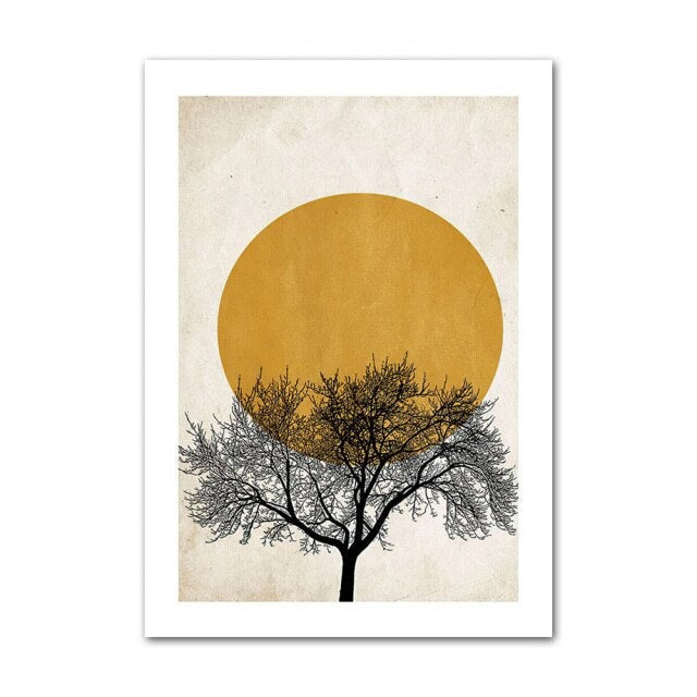 Abstract sun poster.