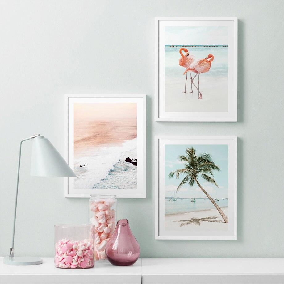 Beach Wall Art For Living Room set.