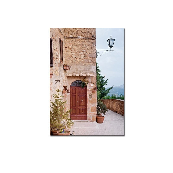 Country house canvas poster.