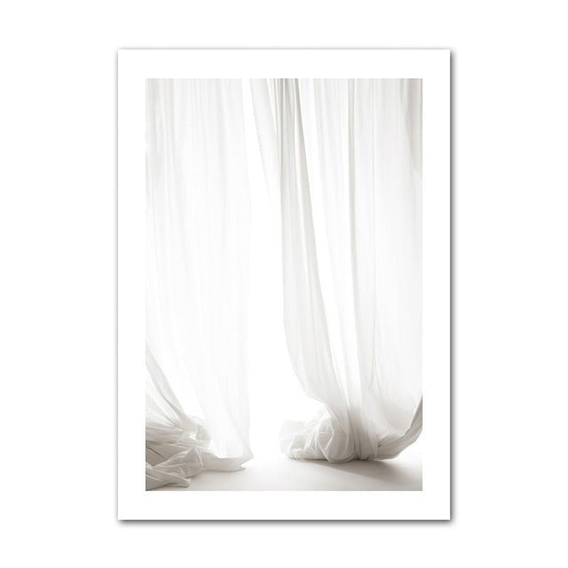Curtain canvas poster.