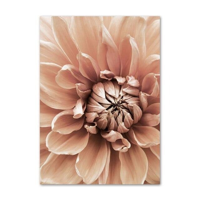 Flower bud canvas poster.