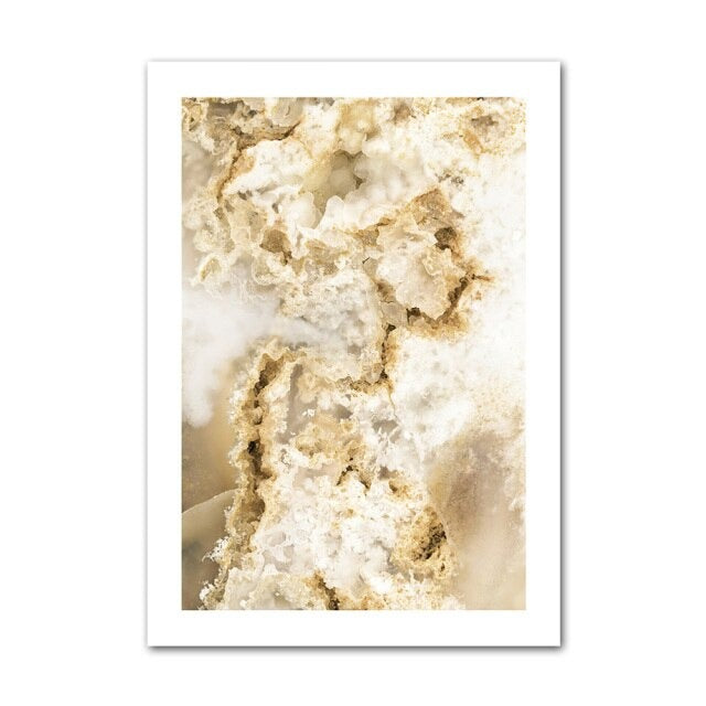 Gold abstract canvas poster.