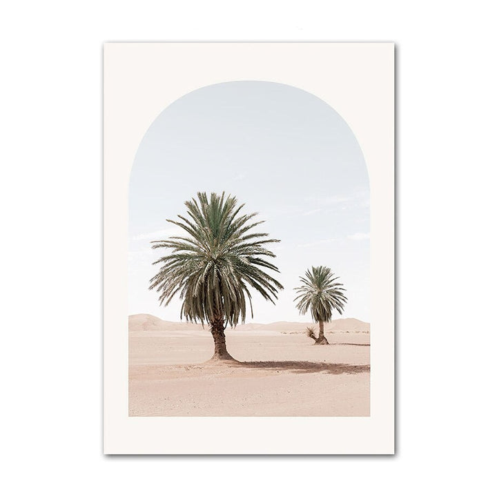 Palm tree canvas poster.