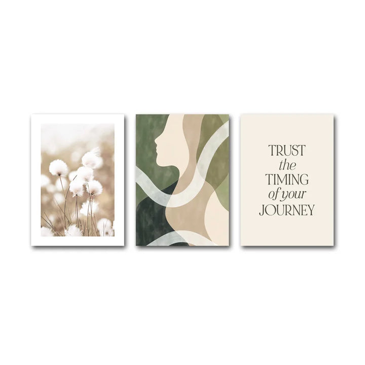 Trust The Timing Canvas Posters