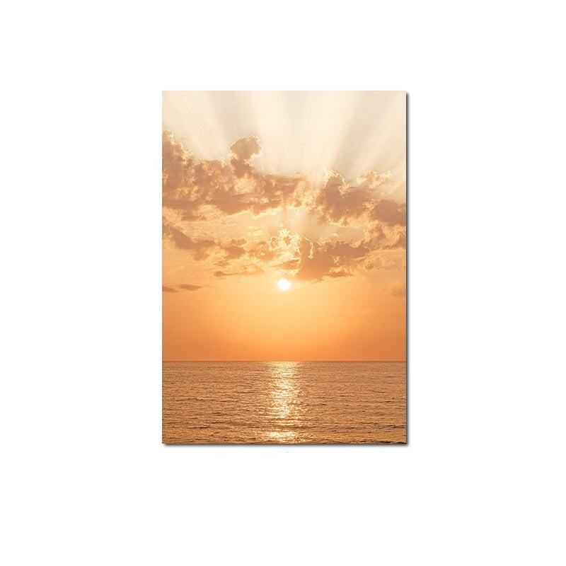 Sunset canvas poster.