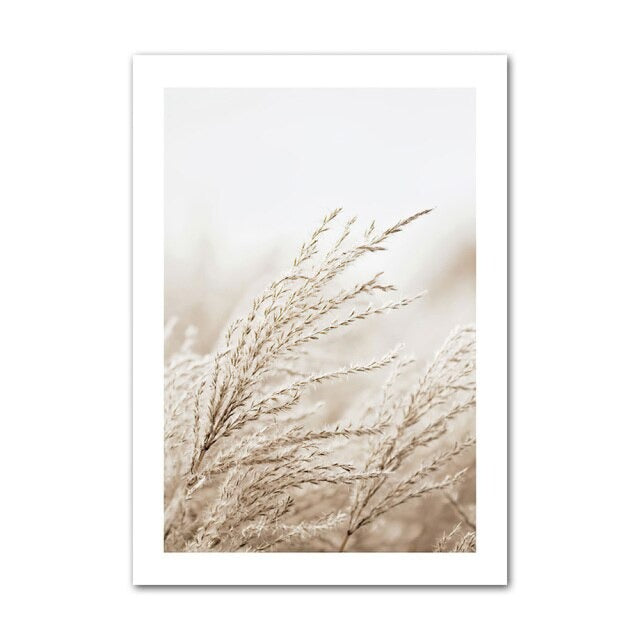 Wheat plant canvas poster.