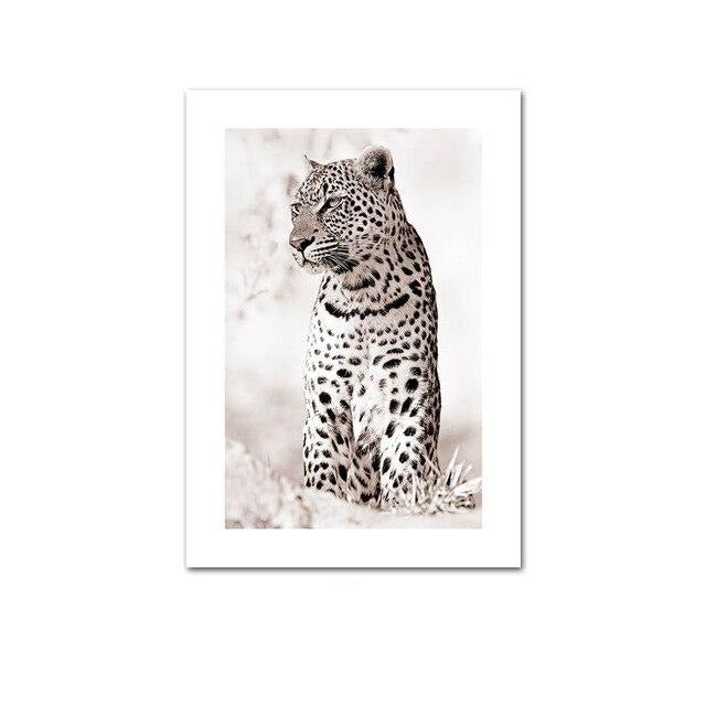 Cheetah canvas poster.