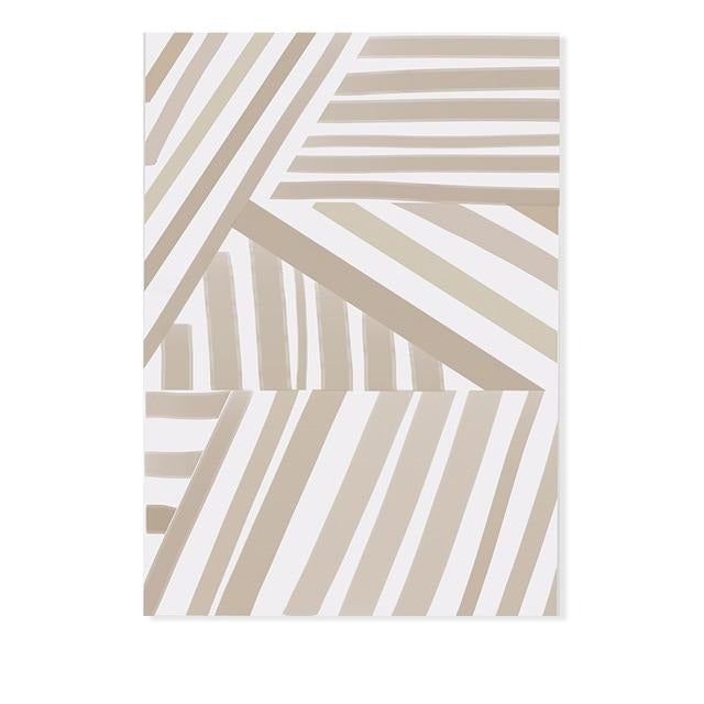 Line art kiss abstract canvas print — minimalist couple wall art