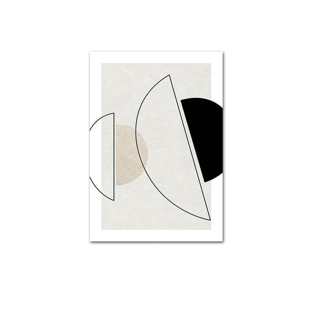 Abstract lines canvas poster.