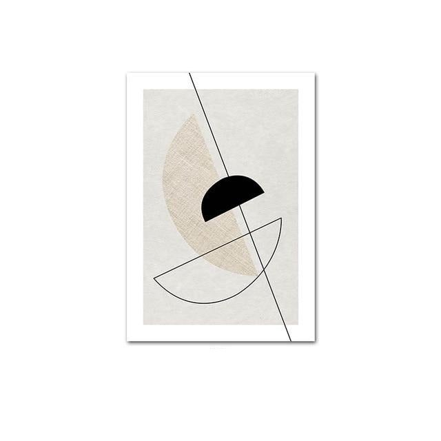 Abstract lines canvas poster.
