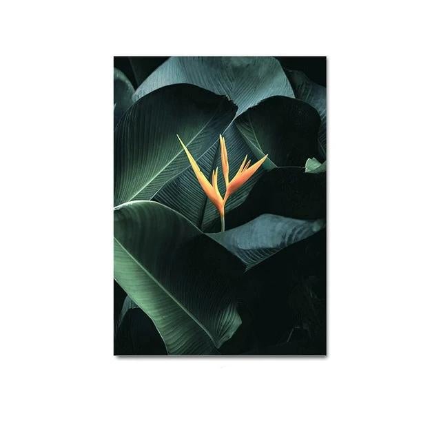 Blossom plant canvas poster.