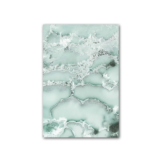 Abstract water canvas poster.