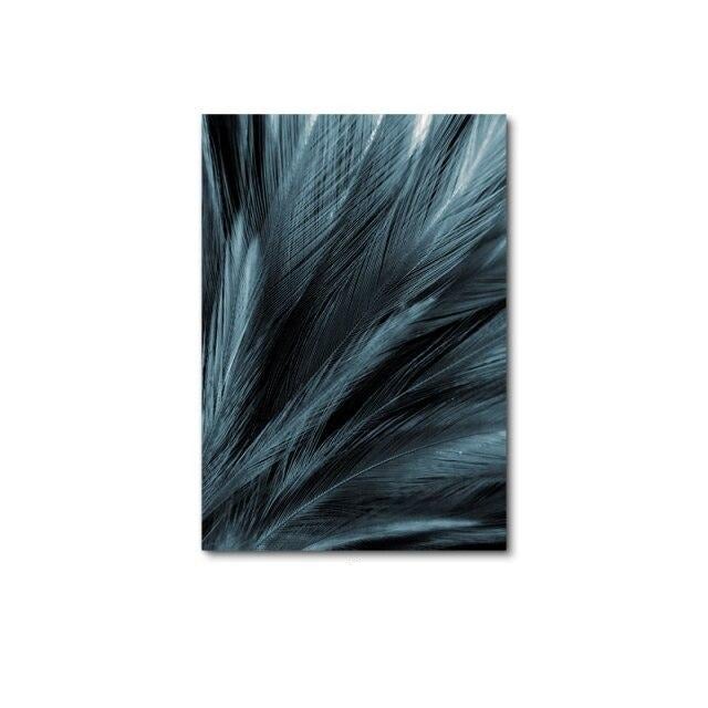 Feathers canvas poster.