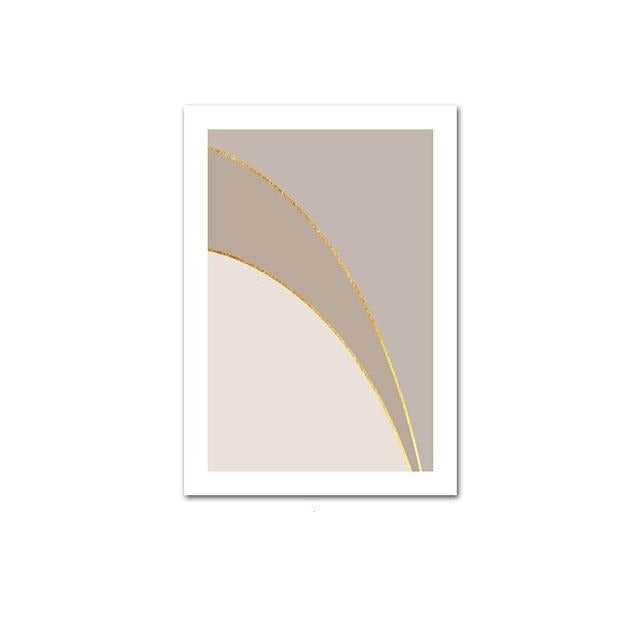 Two tone arch canvas poster.