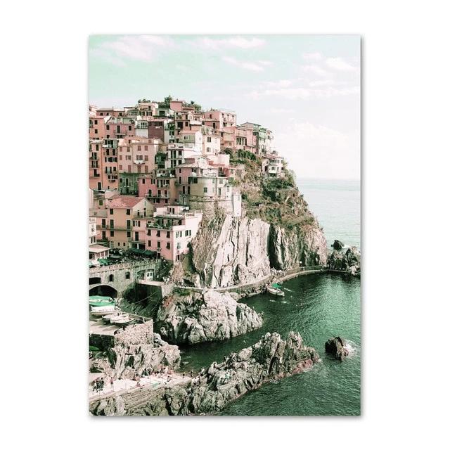 Venice cliffs canvas poster.