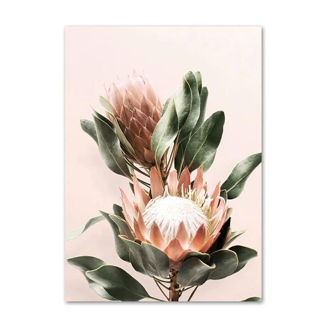 Flowers canvas poster.