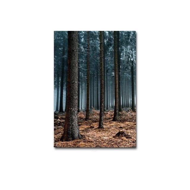 Woods canvas poster.