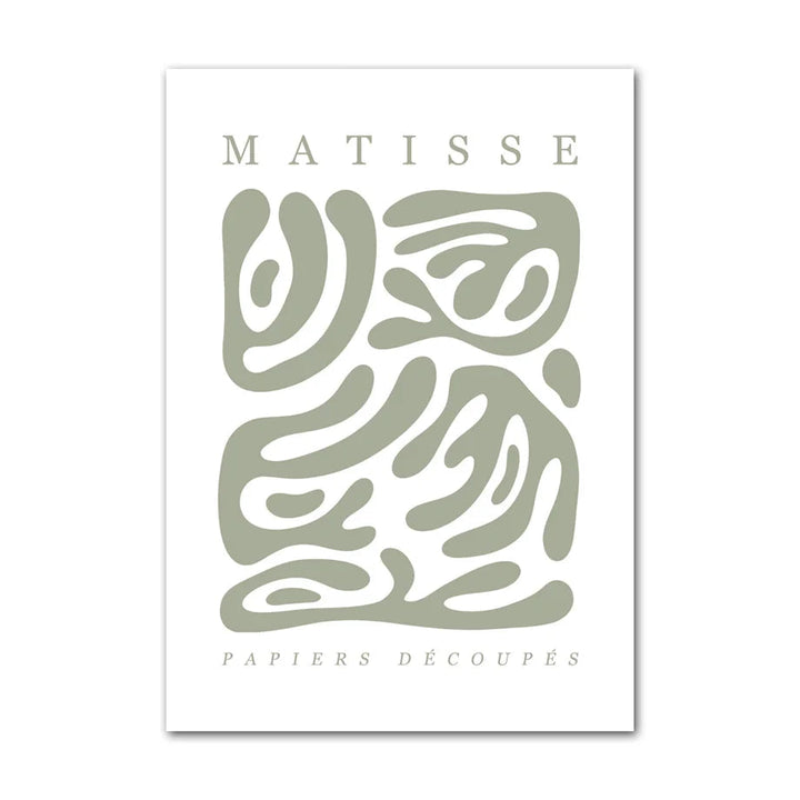 Abstract design with 'Matisse' text on a white background