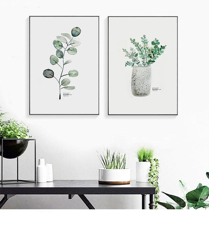 2 piece gallery set on white wall.