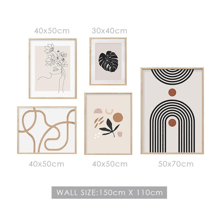 Abode gallery wall dimensions.
