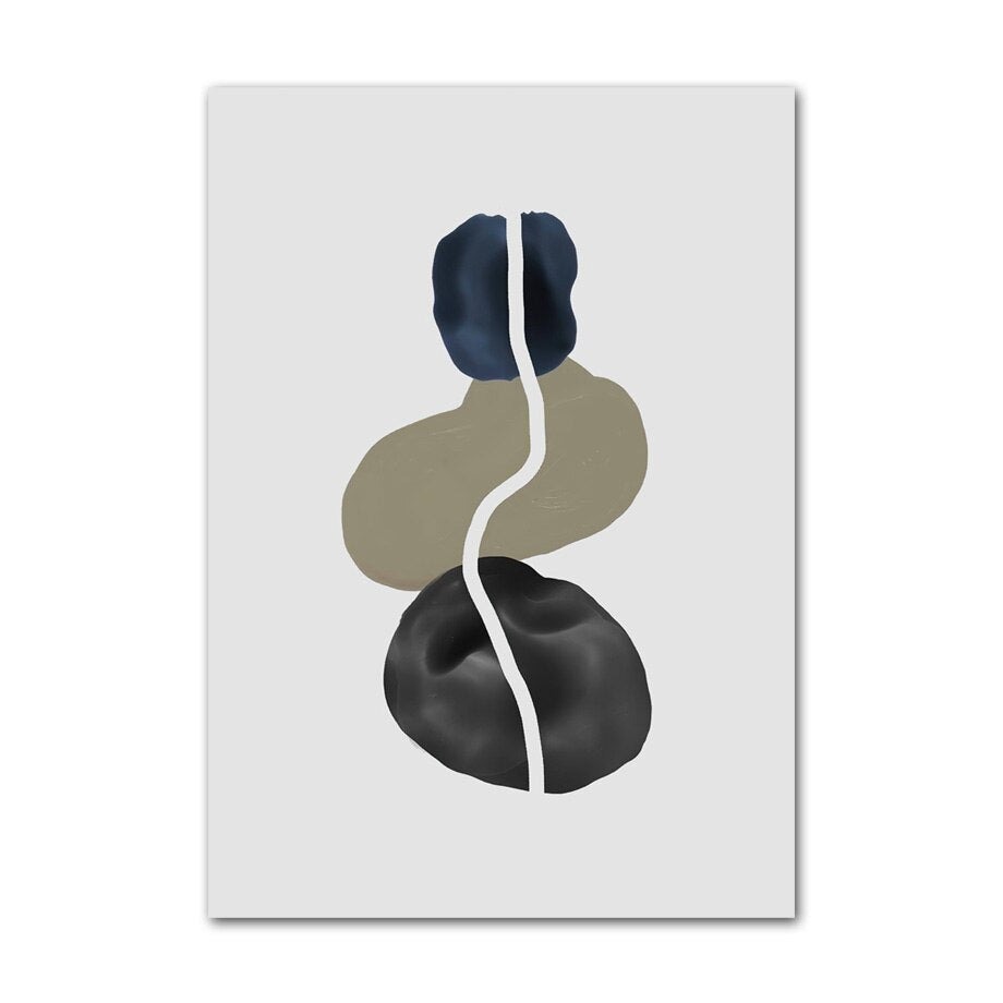 Abstract shape poster.