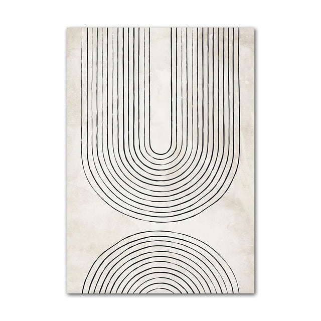 Abstract arches canvas poster.