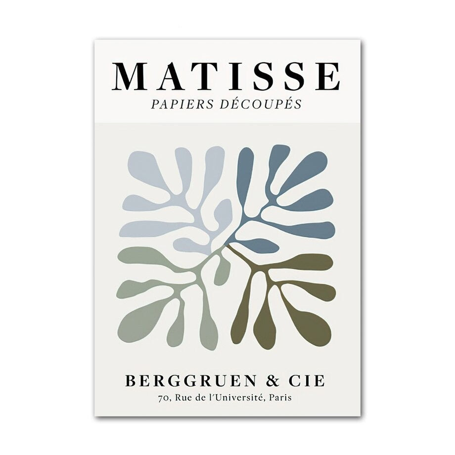 abstract matisse canvas poster.