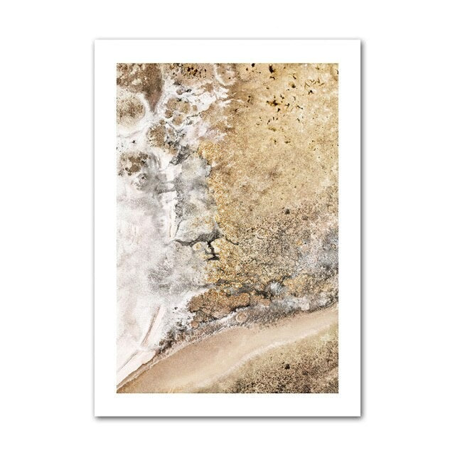 Abstract stone canvas poster.