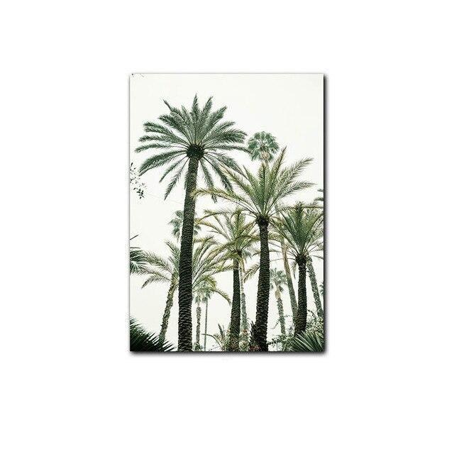 Palm trees canvas poster.