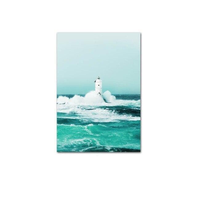 Lighthouse canvas poster.