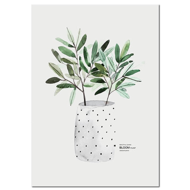 Plant in pot poster.
