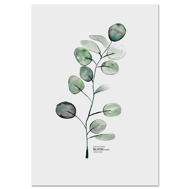 Green plant poster.