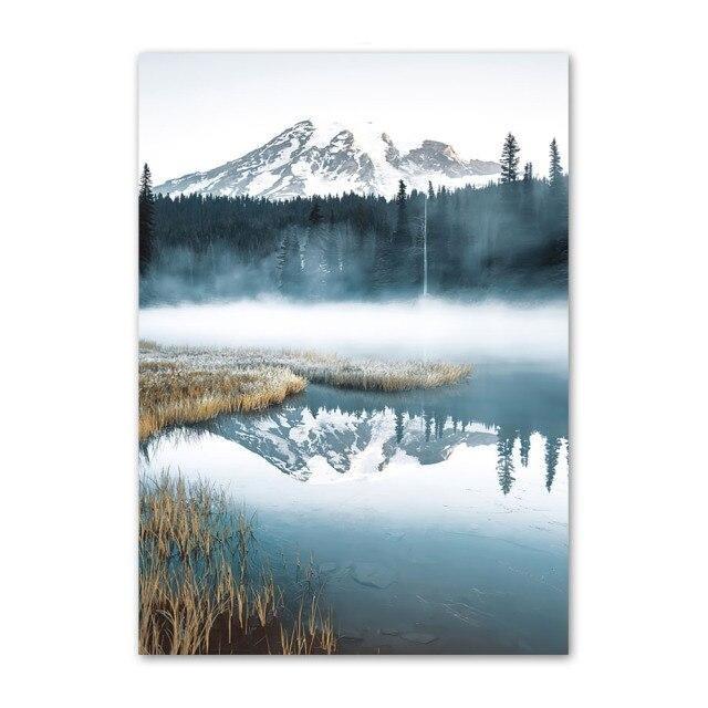 Misty Mountain lake.