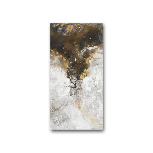 Brown abstract large canvas print.