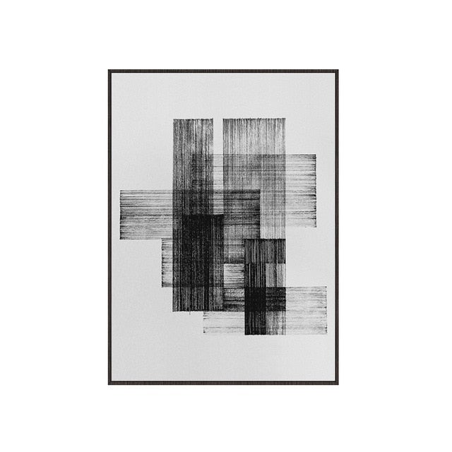 Black and white canvas print.