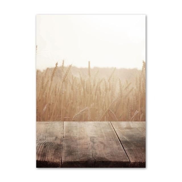 Fields canvas poster.