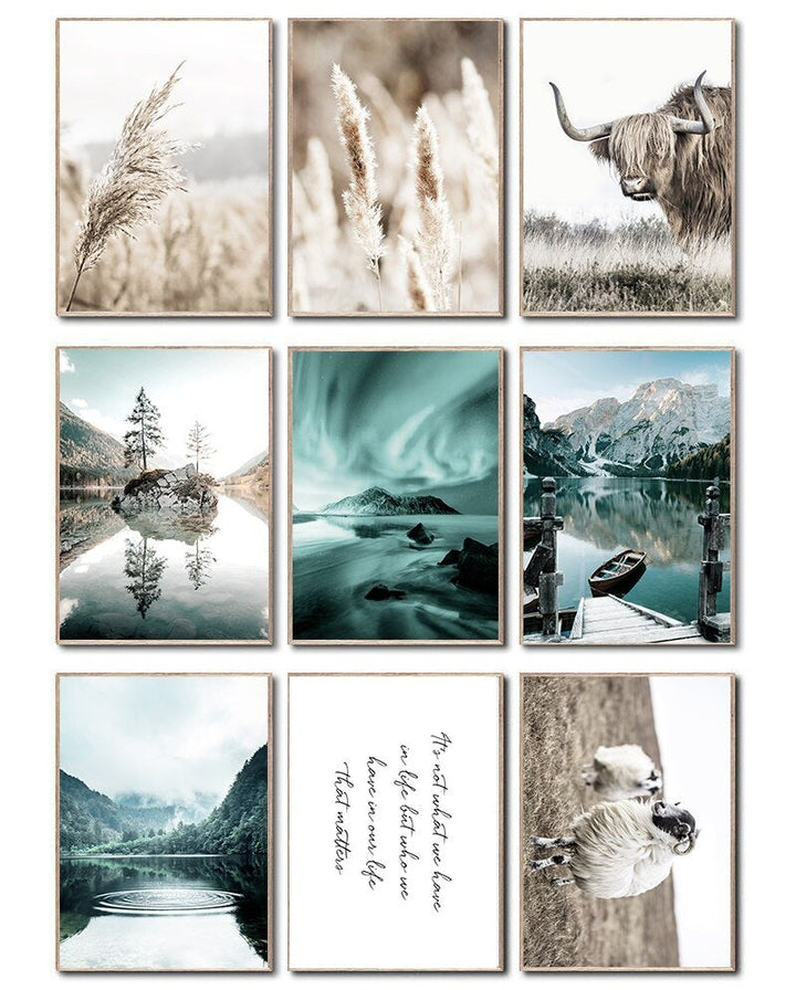 Lakeside Canvas Prints set.