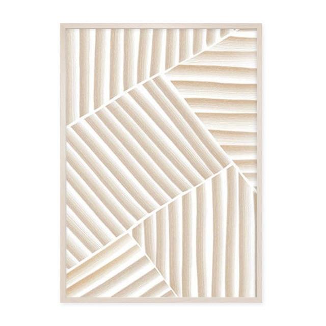 Line pattern canvas poster.