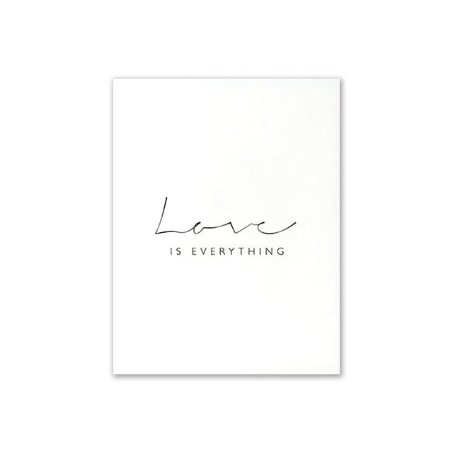 Love is everything canvas poster.