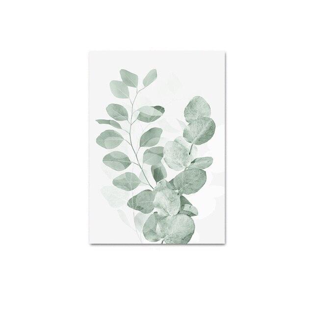 Plant leaf canvas poster.