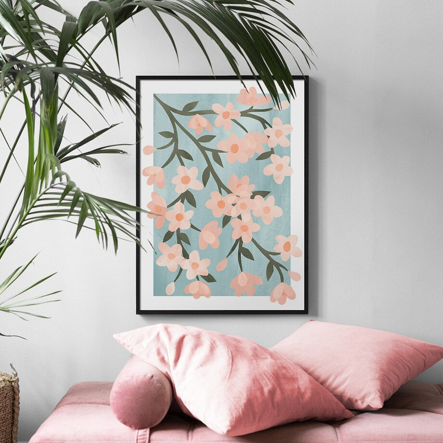 Hanging Flowers Canvas Posters