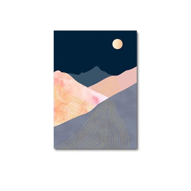 Abstract night canvas print.