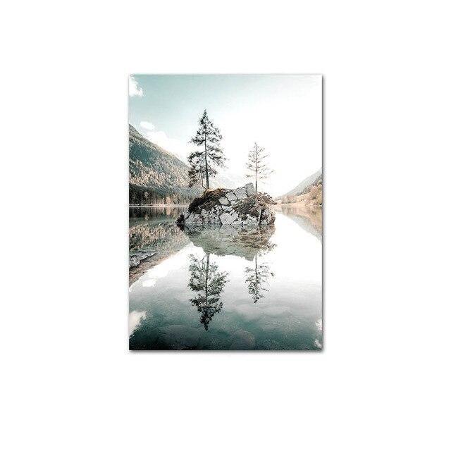 Two trees canvas print.
